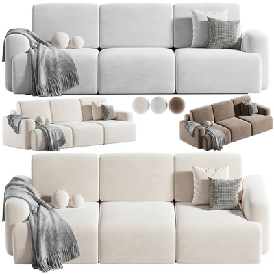 Sofa Bonent Velvet Moss — Ver 5