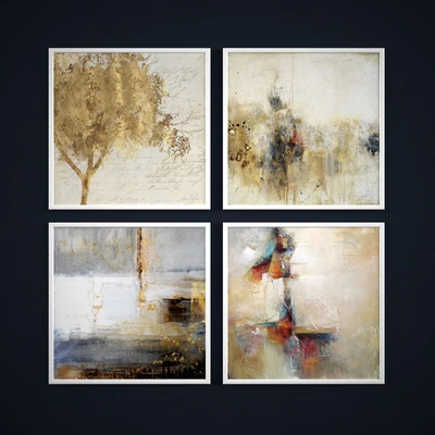 The collection of abstract paintings "Gold variations" — Ver 1