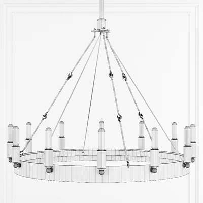 Restoration Hardware CAMINO VINTAGE FILAMENT ROUND CHANDELIER 26 Black — Вид 2