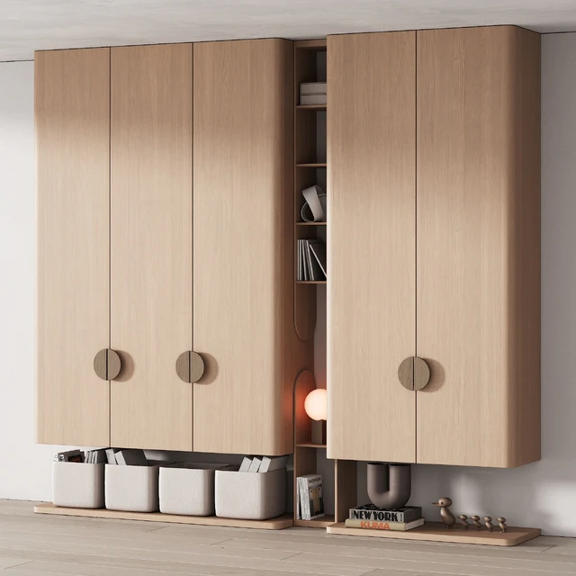 440 furniture for children 04 cupboard with toys and decor in 3 colors — Descargar