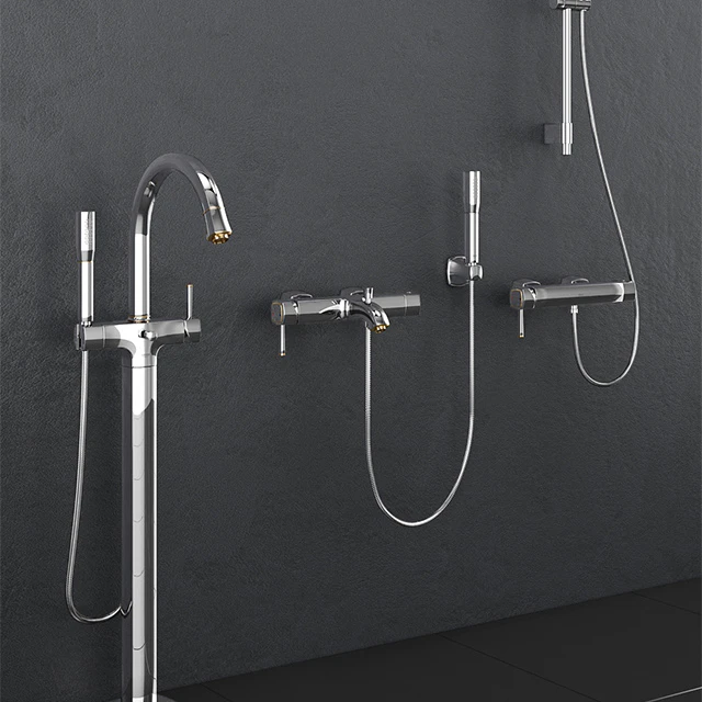 Смесители для ванны и душа GROHE | Grandera Gold set 27 — Скачать