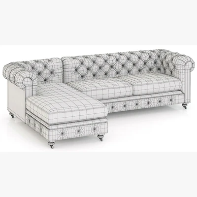 Restoration Hardware Petite Kensington Upholstered Left-Arm Chaise Sectional — Вид 2