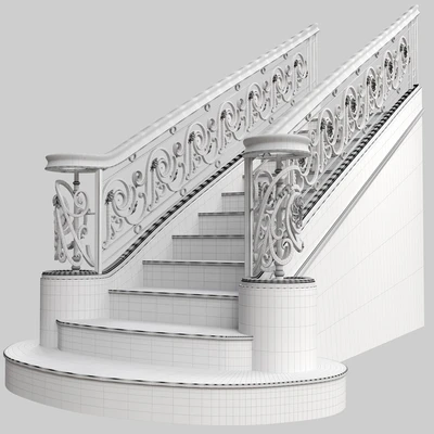 Wrought iron railing Art. 72 — Ver 3