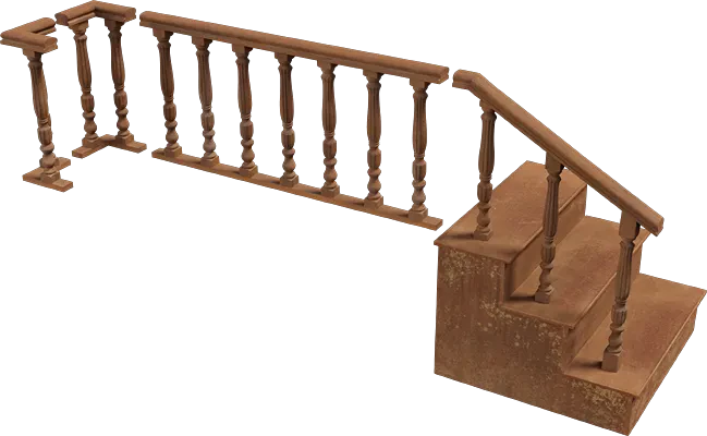 modular stairs and handrail kit 001 — Descargar