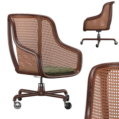 Ward Bennett Cane Desk Chair — Ver 1