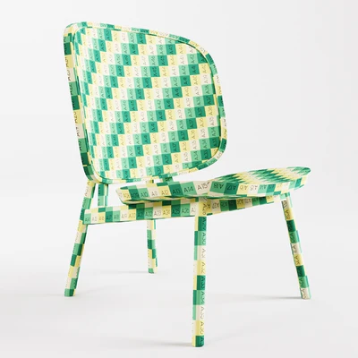 Cane Collection Rattan Lounge Chair — Ver 3