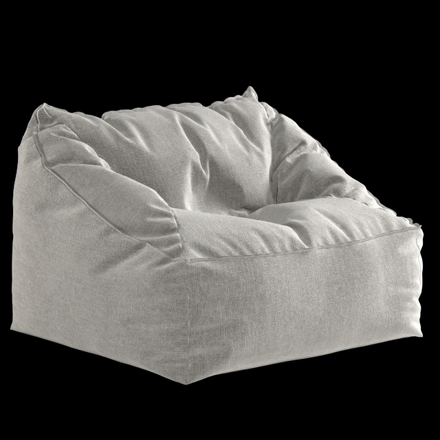 Bean bag chair Vegan Leather Caramel Modern Lounger — Descargar