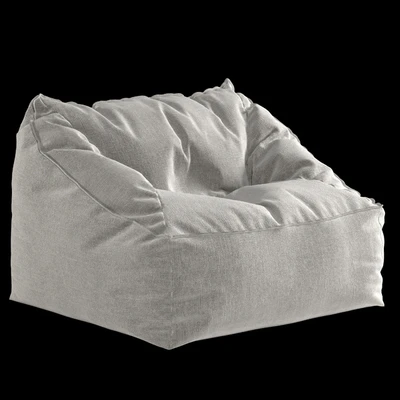 Bean bag chair Vegan Leather Caramel Modern Lounger — Ver 6
