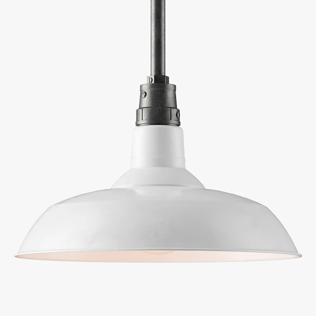 RH - White Vintage Barn Pendant — Descargar