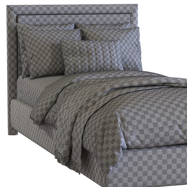 Кровать Contemporary Bed Frame 3 — Скачать