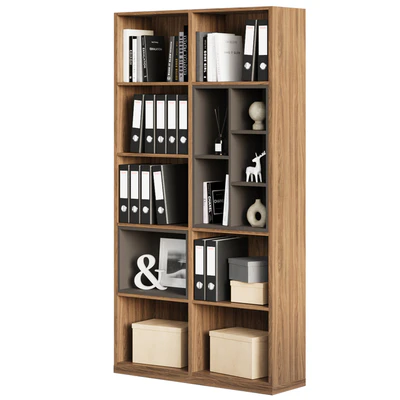 Home office shelving with decor — Ver 3