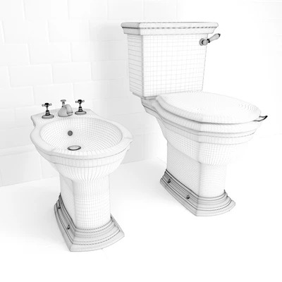 Toilet bowl and bidet Devon & Devon Westminster — Ver 2