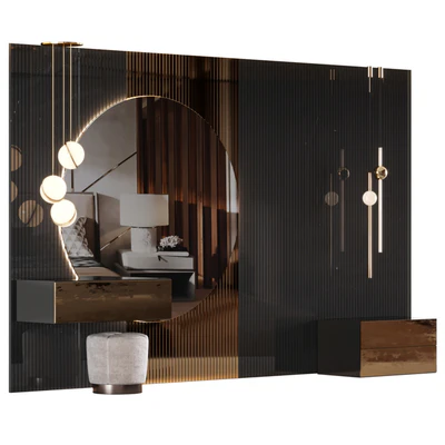 Wall panel and dressing table — Ver 1