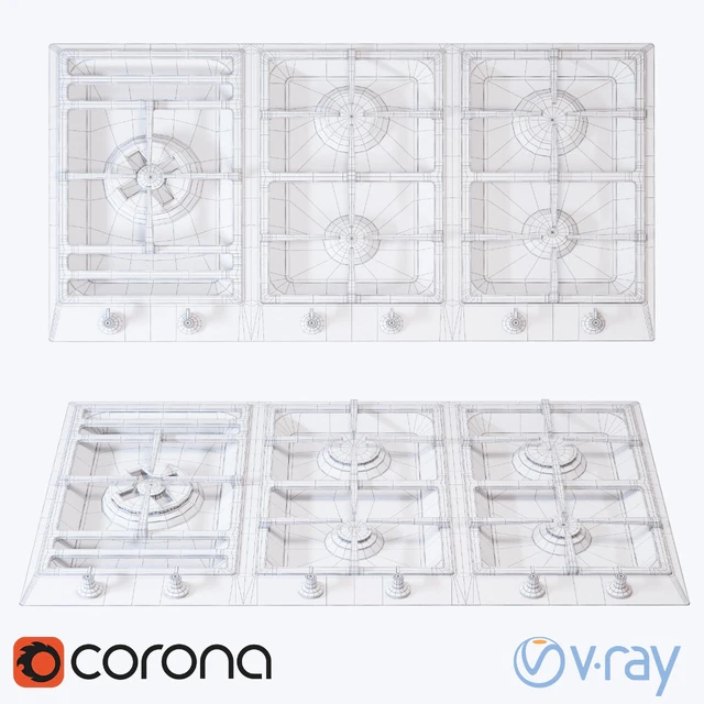 Gas hob Smeg, PSF906-4 — Descargar