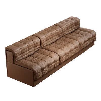Vintage Modular Swiss DS-11 Leather Sofa from de Sede — Вид 1