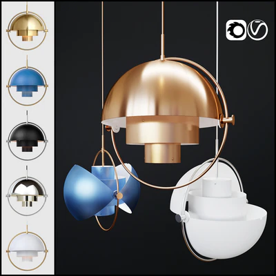 Pendant lamp Gubi Multi - lite  cor   v-ray — Ver 1