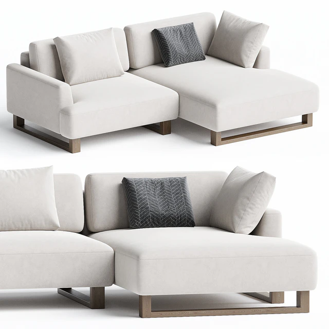 Onte Corner sofa Bucle White — Descargar