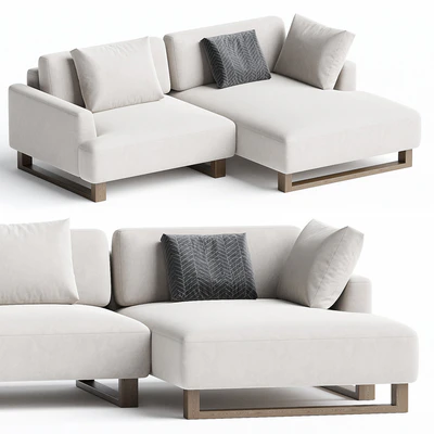 Onte Corner sofa Bucle White — Ver 1