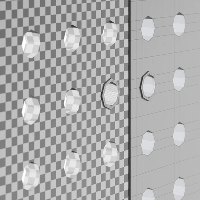 Decorative sliding partition Mobius — Ver 3