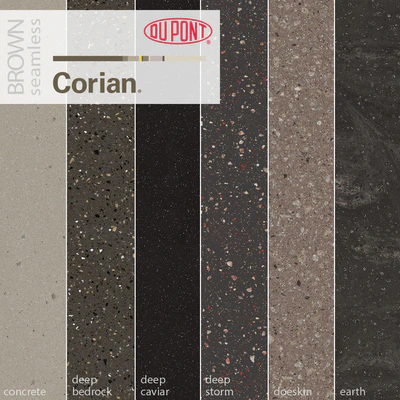 Dupont Corian Kitchen Countertops Brown 3 — Ver 1