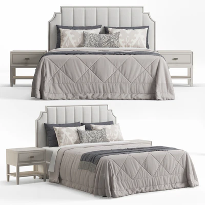 Princeton Step Rectangular Upholstered Bed — Вид 1