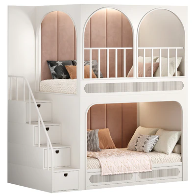 Кровать дизайнерская двухуровневая Kids room 19 — Вид 3