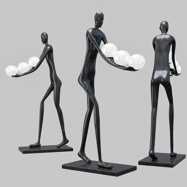 Floor lamp KIND BLACK H187 — Descargar