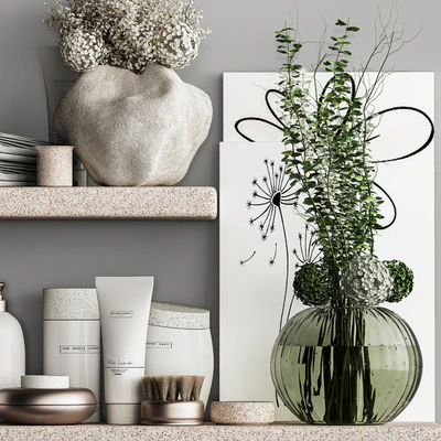 Bathroom Accessories with Plant C — Вид 4