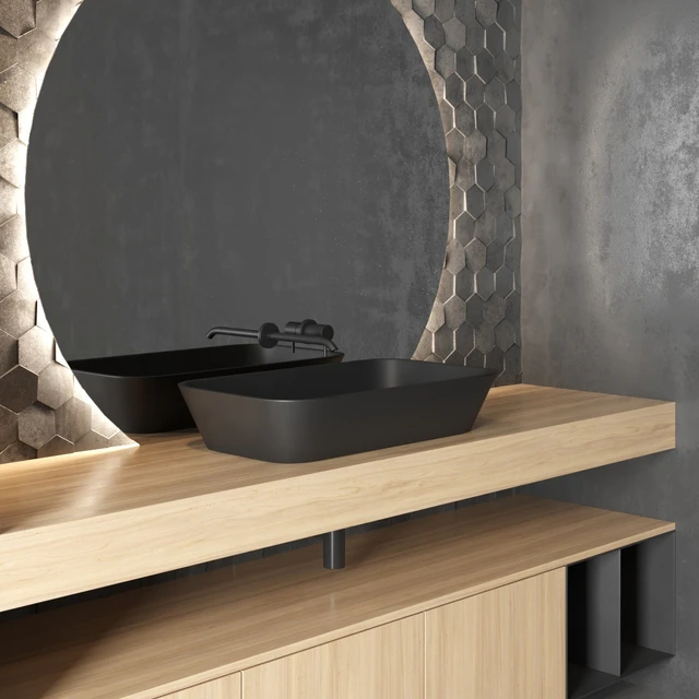 Cerasa NEROLAB | Wood veneer vanity unit — Descargar