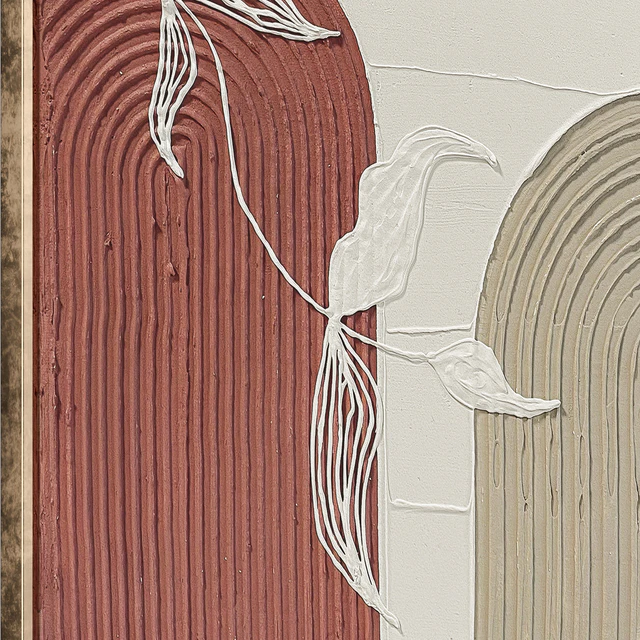 Wabi-Sabi Relief Plaster Wall Art C-916 — Скачать