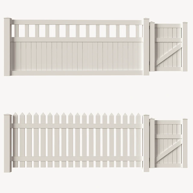Set of PVC fences + wicket — Descargar