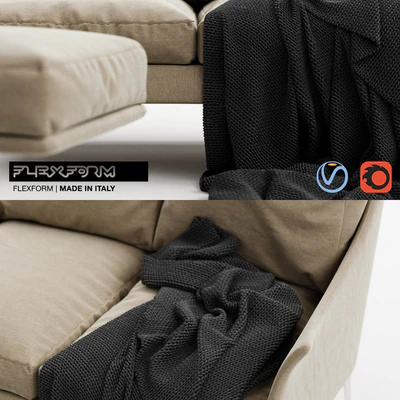 Flexform Boss Sofa & Pouf — Вид 3