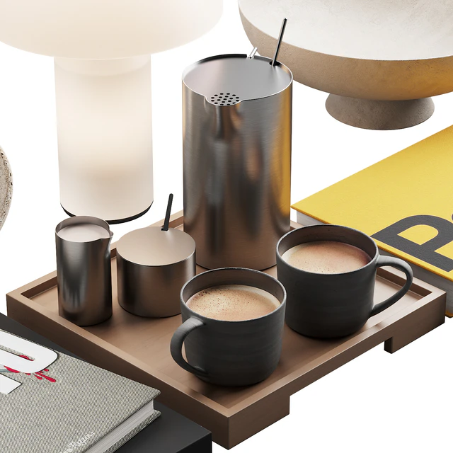 119 decorative set 032 american style neutral decor P01 — Descargar