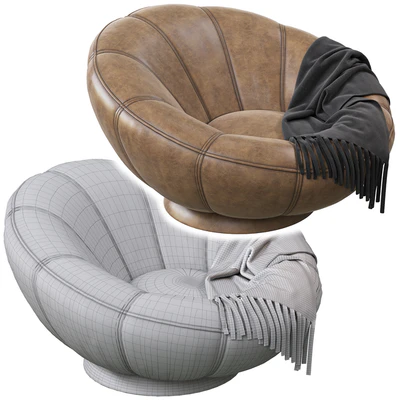 Performance Everyday Velvet Gray Groovy Swivel Chair — Вид 3