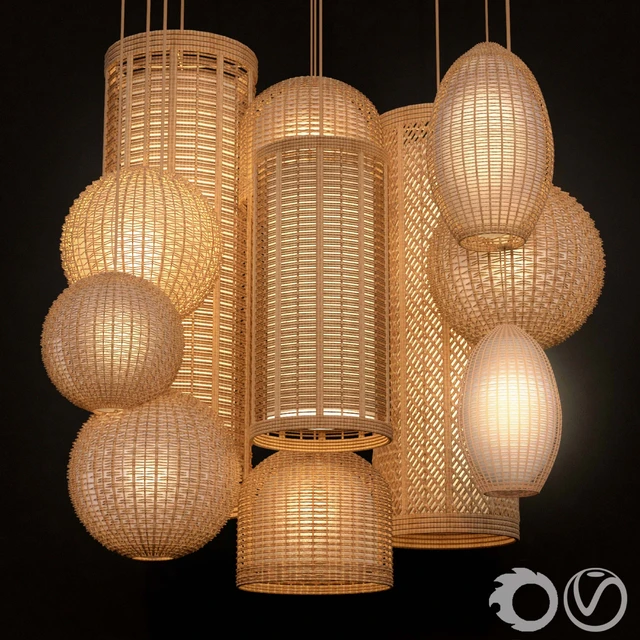 Rattan Lighting Set — Скачать