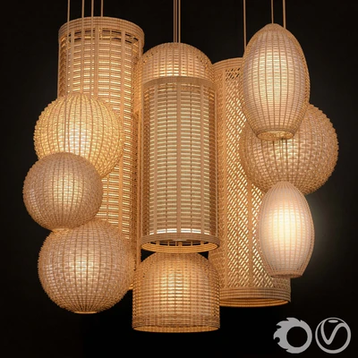 Rattan Lighting Set — Вид 1
