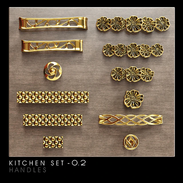 Classic kitchen furniture handles — Descargar