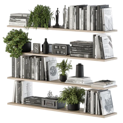 Decorative Set on Shelves and Decor objects - Set 11 — Ver 1