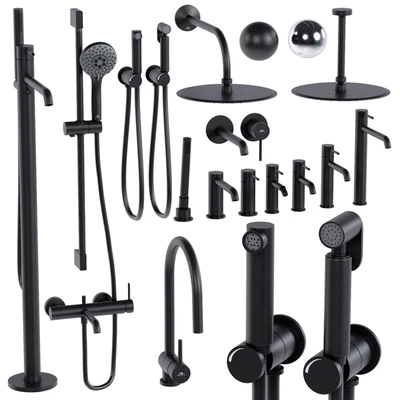 смесители Noken Round by Porcelanosa Bathroom Faucet Taps set — Вид 1