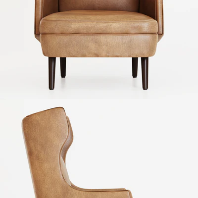 Arteriors Budelli Wing chair — Ver 2