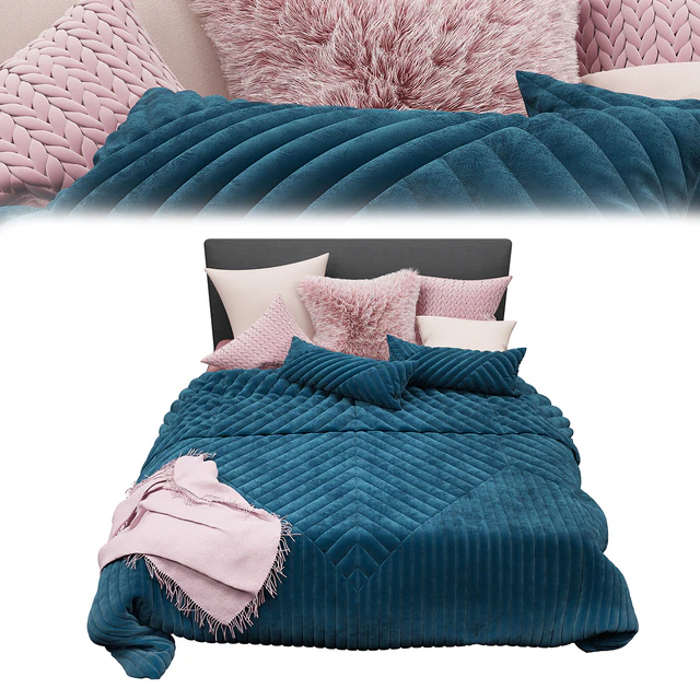 Minotti Andersen bed and Adairs bedding — Descargar