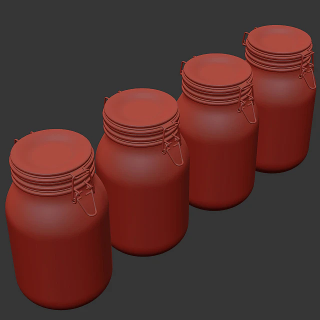 Kitchen glass jars set with nuts — Скачать
