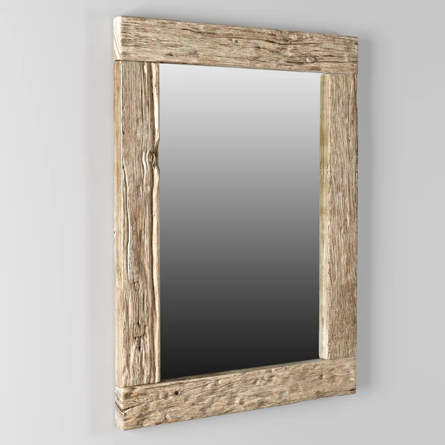 RH Reclaimed Railroad Ties Mirror — Скачать