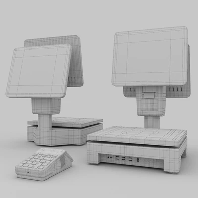 cashier with QR code scanner — Ver 2