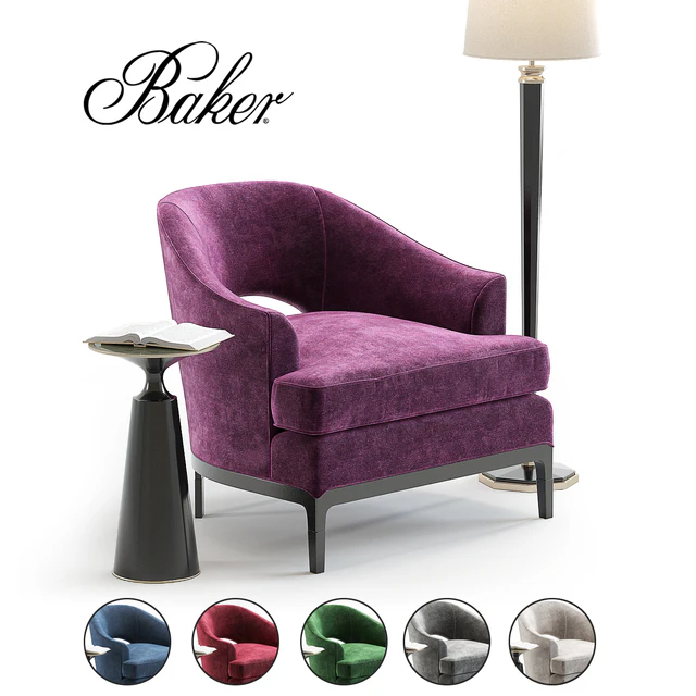 Baker Carnelian Lounge Chair — Скачать