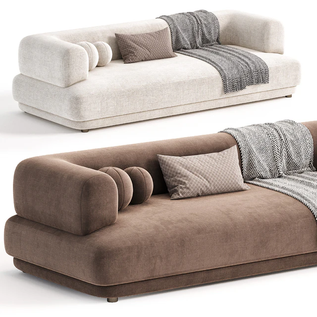 Zanotta BUMPER Fabric Sofa — Descargar