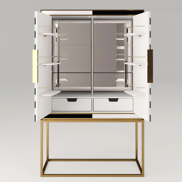 Op Art Bar cabinet Jonathan Adler — Скачать