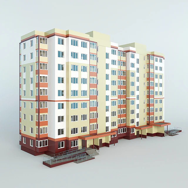 apartment nine-story apartment building — Descargar