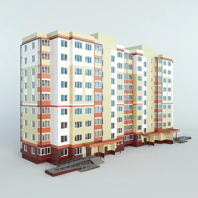 apartment nine-story apartment building — Ver 1