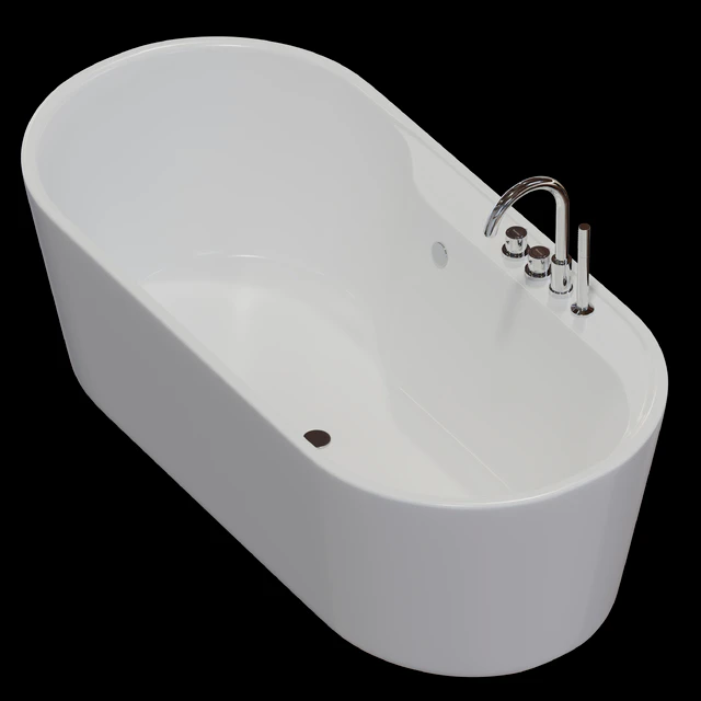 Freestanding bathtub BelBagno BB14-K — Descargar
